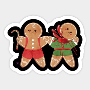 Funny Gingerbread Sticker